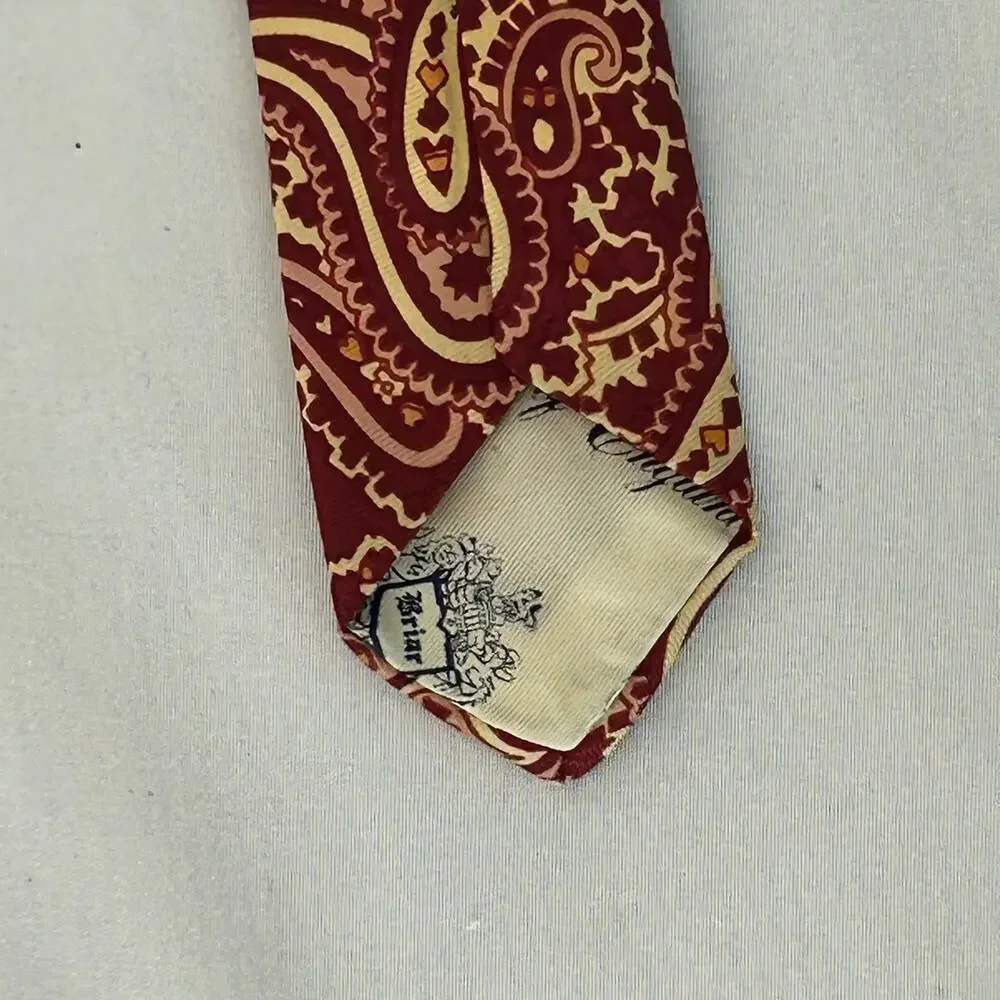 Vintage 1974 Walt Disney World Sir Edward’s Haberdasher Paisley Necktie USA